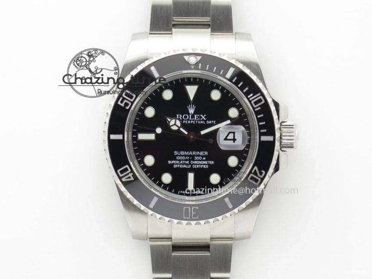 YG 116613LN Noob On Submariner SS Black V5 A2836 Bracelet Dial Edition 1:1 Best 0403